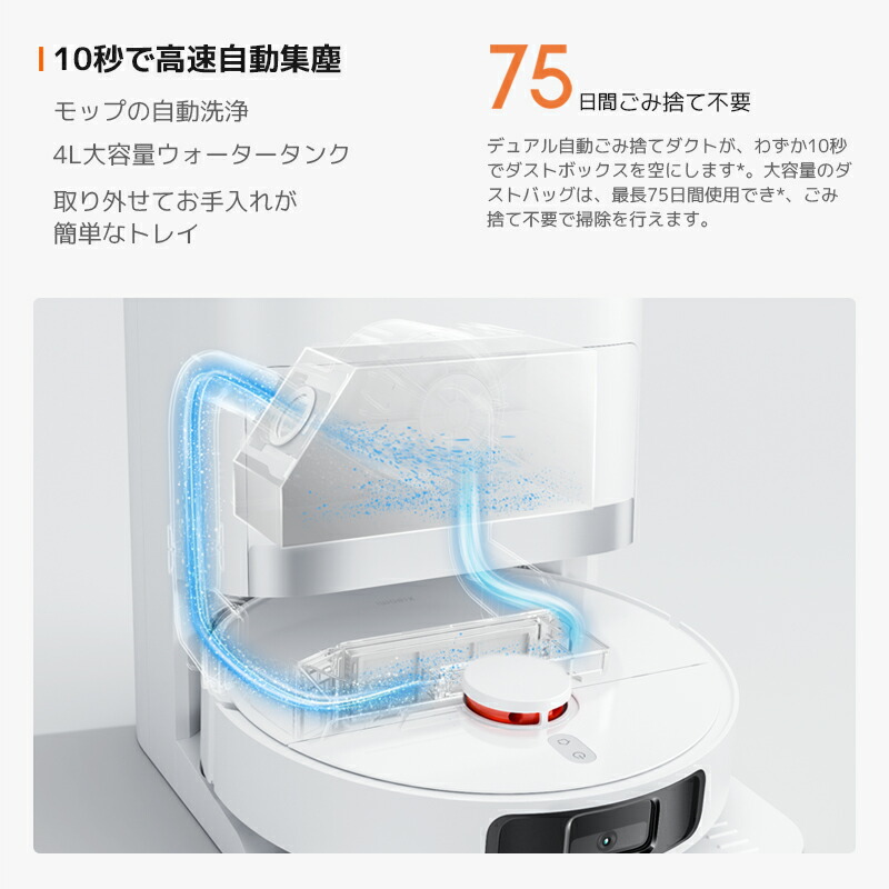 楽天市場】【スーパーセール10%OFF】Xiaomi ロボット掃除機 X20+
