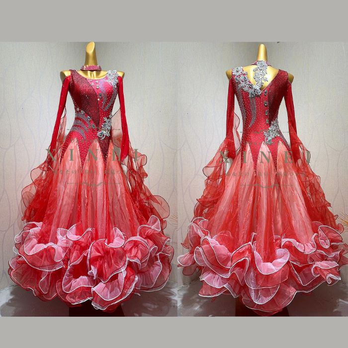 楽天市場】【受注生産・セミオーダー】社交ダンス ドレス ダンスドレス