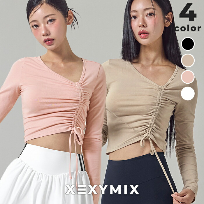 楽天市場】ゼクシィミックス xexymix 長袖 クロップド丈 サイド