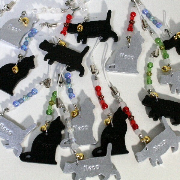 楽天市場】在庫限り 猫の携帯ストラップ 雪猫屋オリジナル 猫