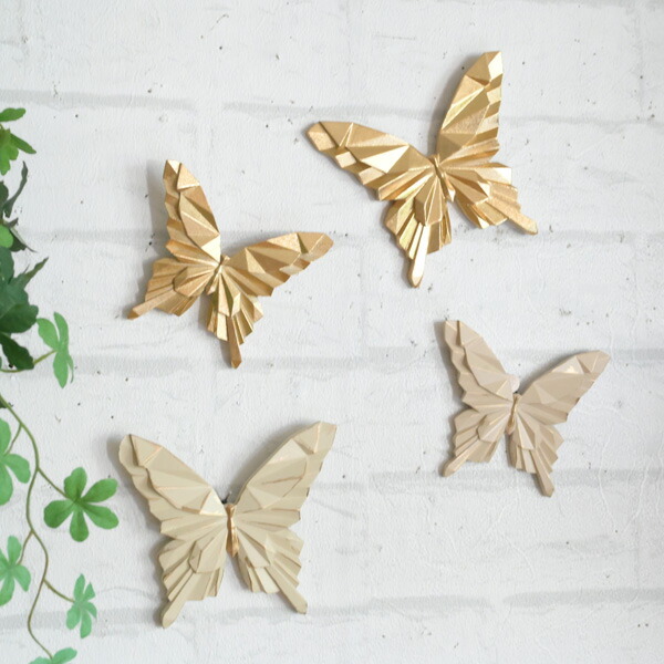 楽天市場】『壁掛けバタフライオブジェ』壁飾り 北欧風 ちょうちょ 蝶