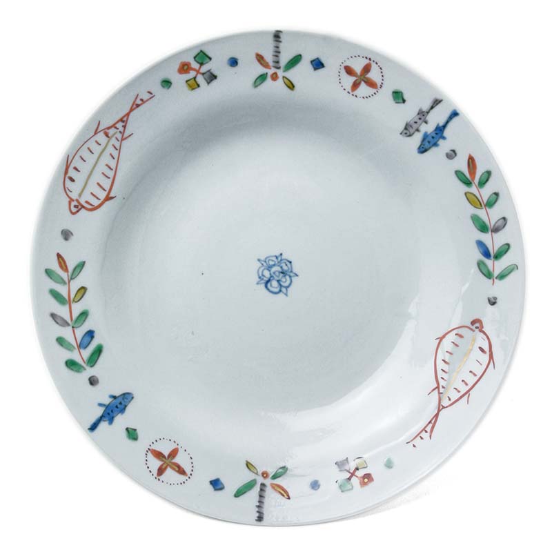 楽天市場】色絵カンタ文深皿・正木春蔵《中皿・21.2cm》 : 和食器の
