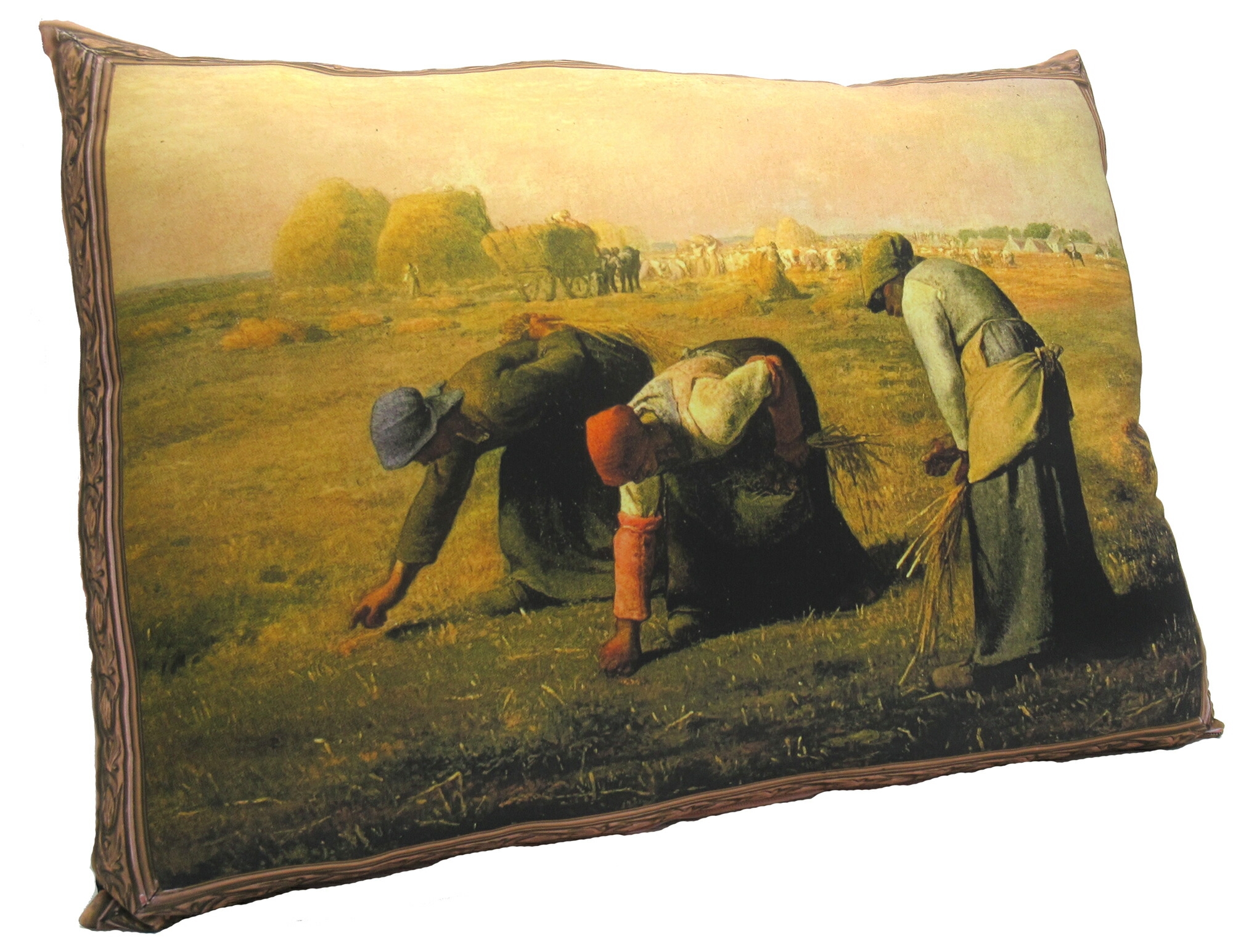 楽天市場】複製画・クッション美術館 ミレー 落穂拾い (H47.5cm×W63cm