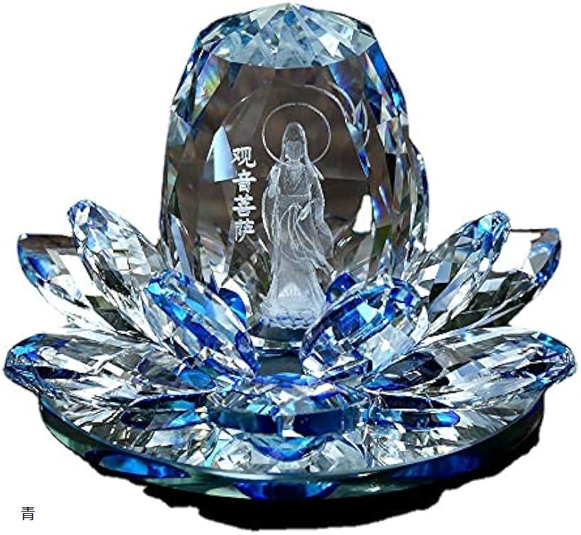 楽天市場】クリスタルガラス 観音菩薩像 置物 オブジェ インテリア