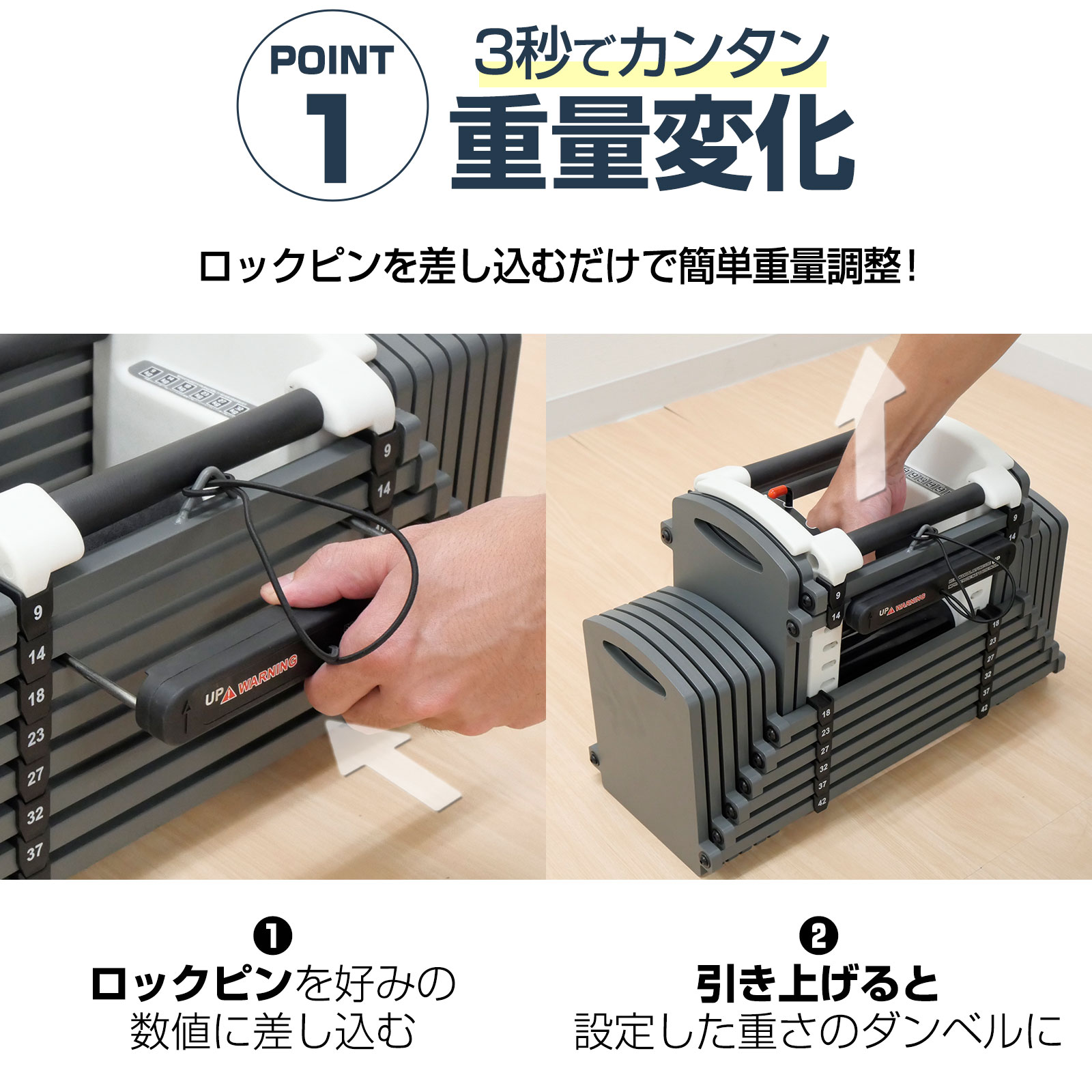 楽天市場】【☆P3倍＆300円OFFcp！】可変式ダンベル ブロックダンベル