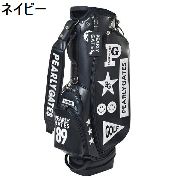美品】PEARLY GATES セルフスタンドサブバッグ ネイビー -