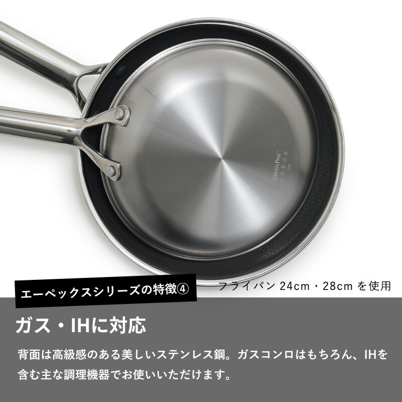 楽天市場】楽天SS開催中 GREENPAN 【 エーペックス ソースパン 18cm