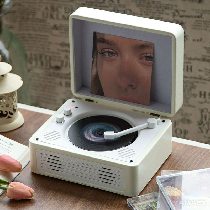 楽天市場】cdプレイヤー レトロ マルチプレーヤー リモコン付き CD