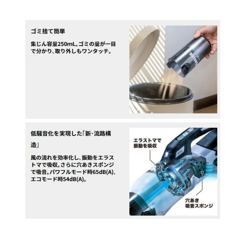 楽天市場】【正規店】 マキタ 充電式クリーナー CL003GRDW/O