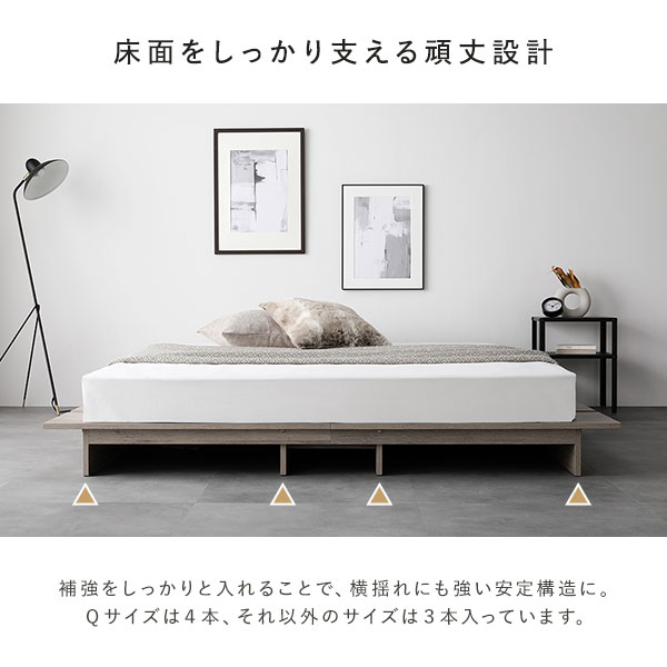 楽天市場】ローベッド ステージタイプ セミダブル 幅140cm ベッド