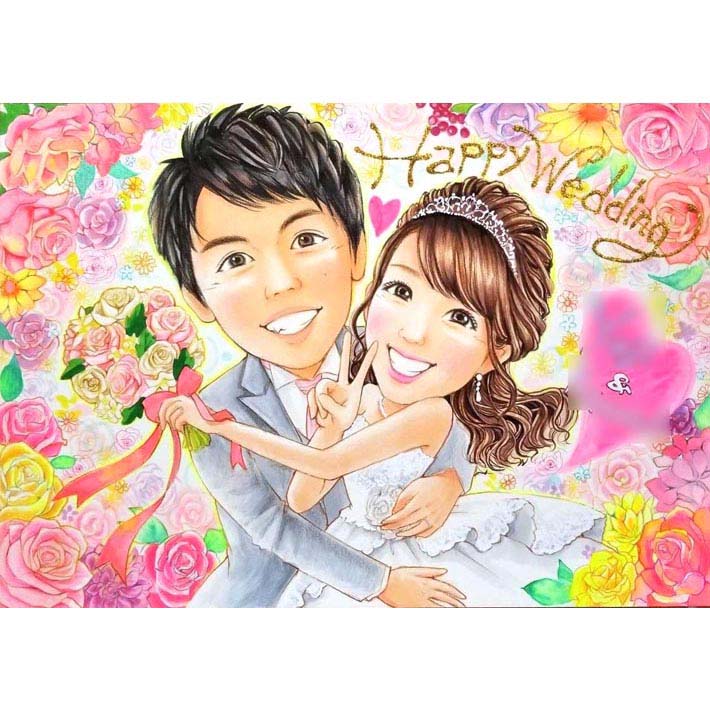 楽天市場】似顔絵ウェルカムボード 世界にたった1つのオリジナル似顔絵