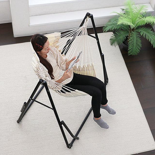 楽天市場】シフラス 2way自立式ポータブルハンモック ハンモック