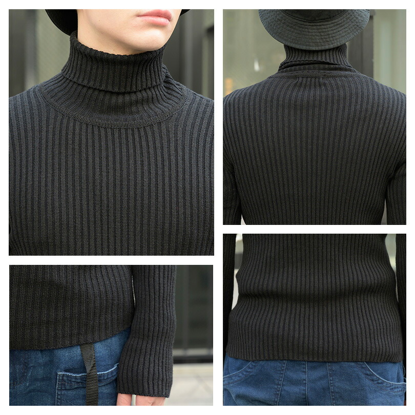 楽天市場】タートルネック ニットセーター メンズ ニット セーター全6