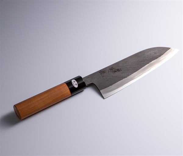 越後 司作 玉鋼割込三徳包丁｜TSKオンラインショップ