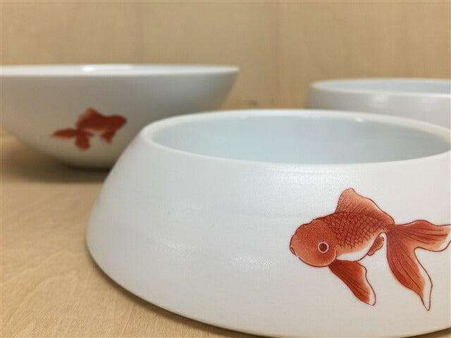 玉重(金魚) 16cm 有田焼【珠型三段重】 — 佐賀有田 ギャラリーつじ信