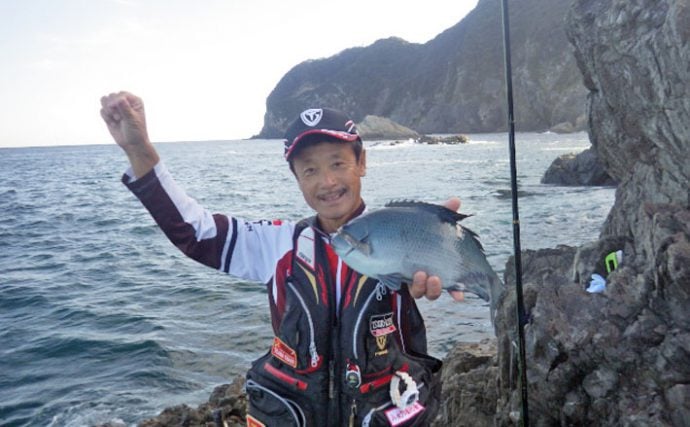 沖磯1泊フカセ釣行！活性高い秋クロ＆サバと戯れる【大分県・鶴見磯