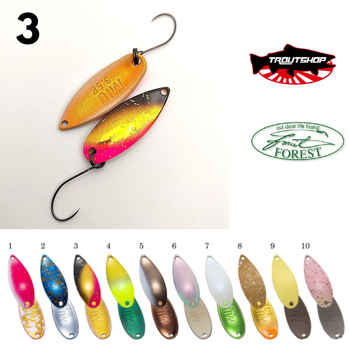 FOREST MIU SPOON - Underwater videos - TroutShop