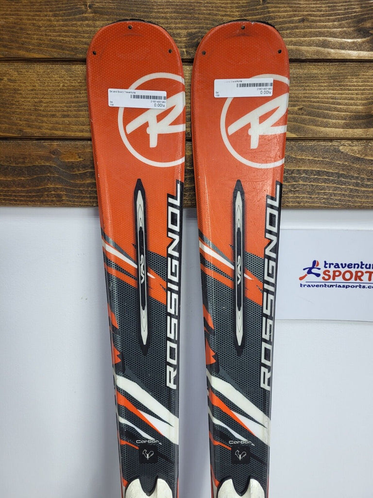 Rossignol ZX 3D Carbon 158cm Ski + Rossignol 10 Bindings Winter
