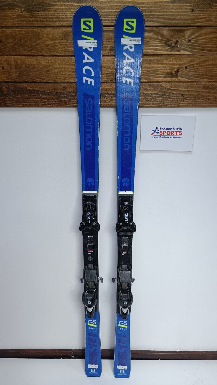 Salomon Race FIS GS 166cm Ski + Salomon 12 Bindings Winter