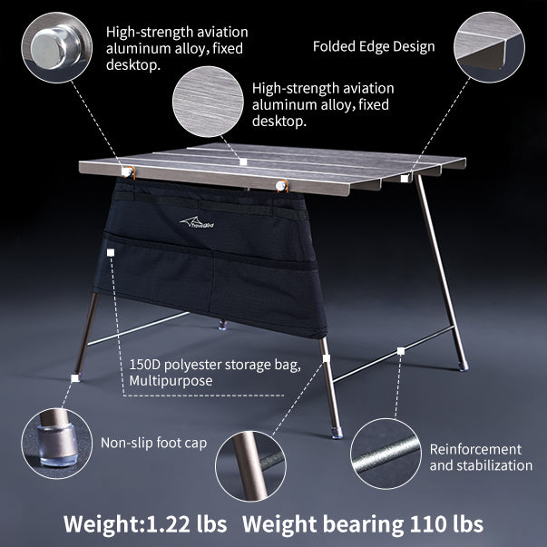 Flexifold Ultra-Light Camping Table – Portable & Durable Aluminum Fold