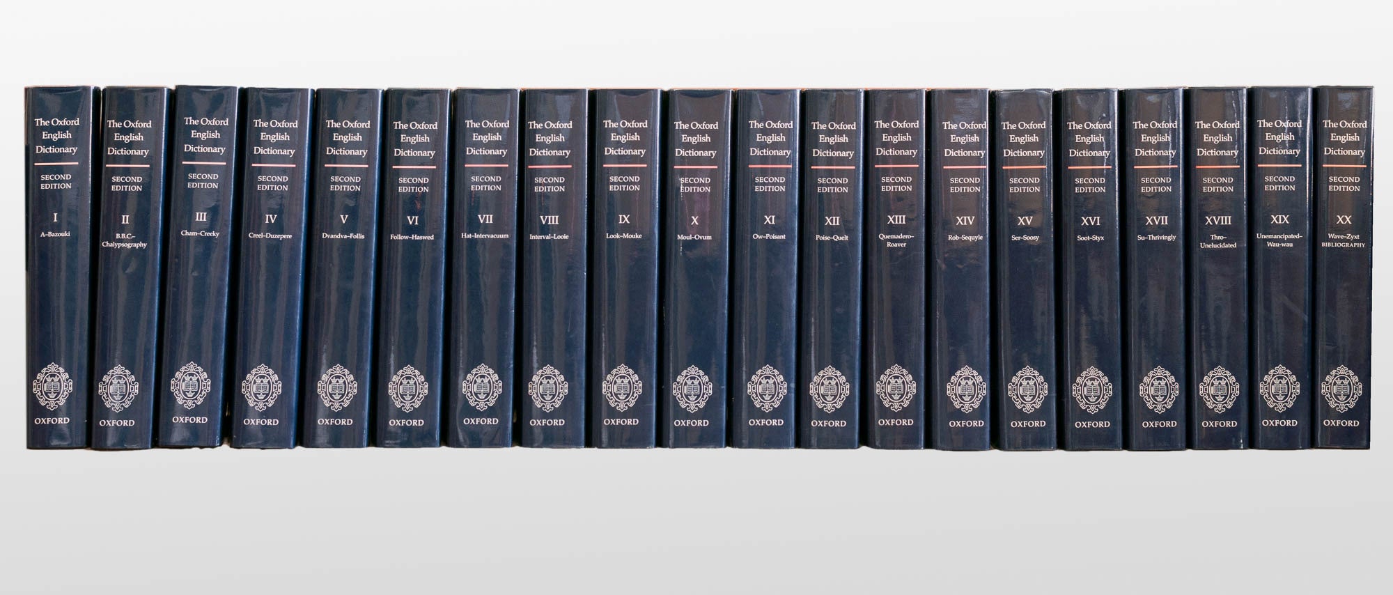 The Oxford English Dictionary. Second Edition complete in twenty