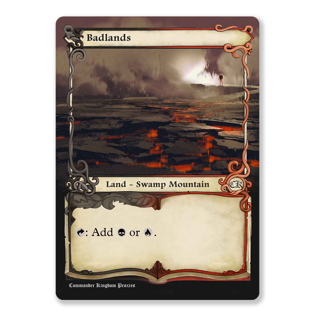 Badlands | Dual Land | Adventure Custom MTG Proxy Card