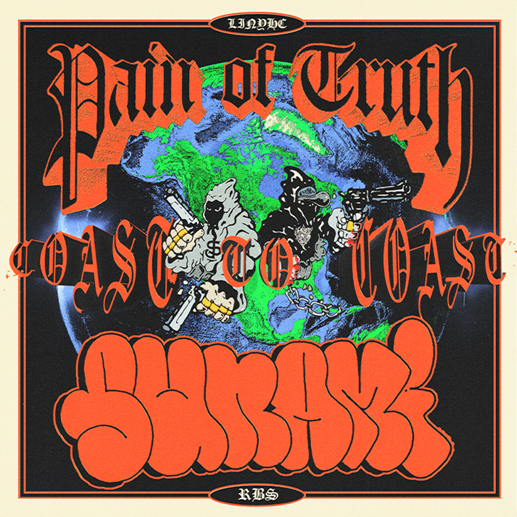 PAIN OF TRUTH / SUNAMI - Coast To Coast Split CD / 12