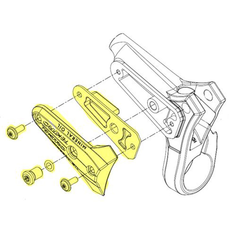 DHR EVO HD-M846 / 鍛造CNC切削ポリッシュドブレーキレバーボディ＆4