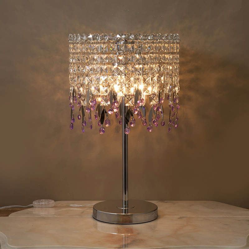 高級 クリスタル シャンデリア 卓上ランプ 照明【LED対応】テーブルランプ