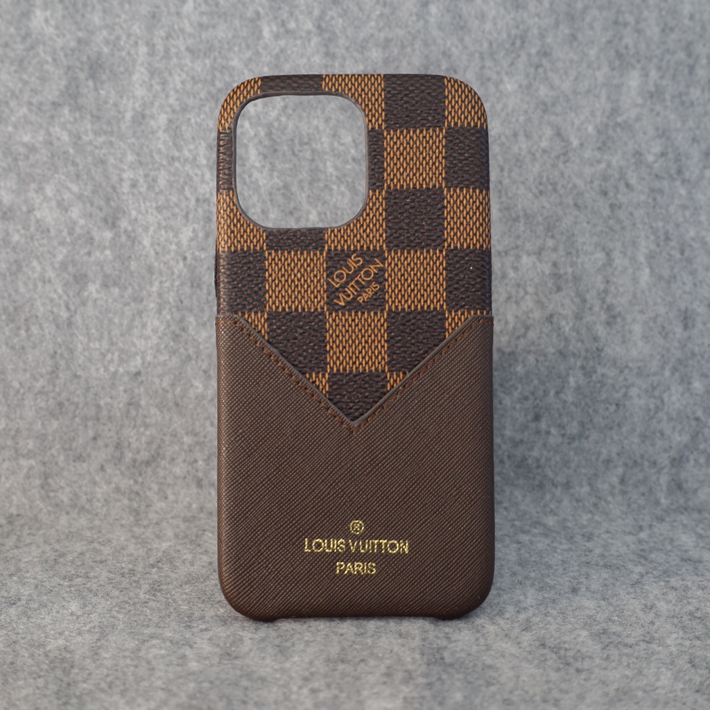 Brown Checkered Phone Case X 11 12 13 14 Pro Max | uCaseSpot