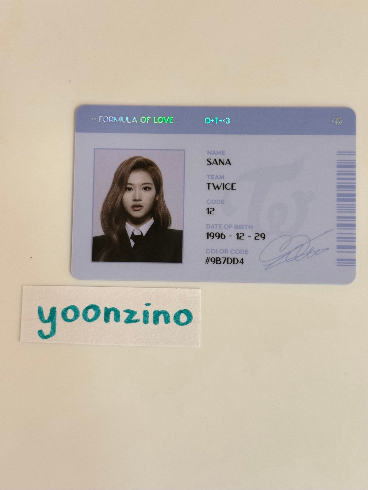 twice sana formula of love id card Like new | Mercari
