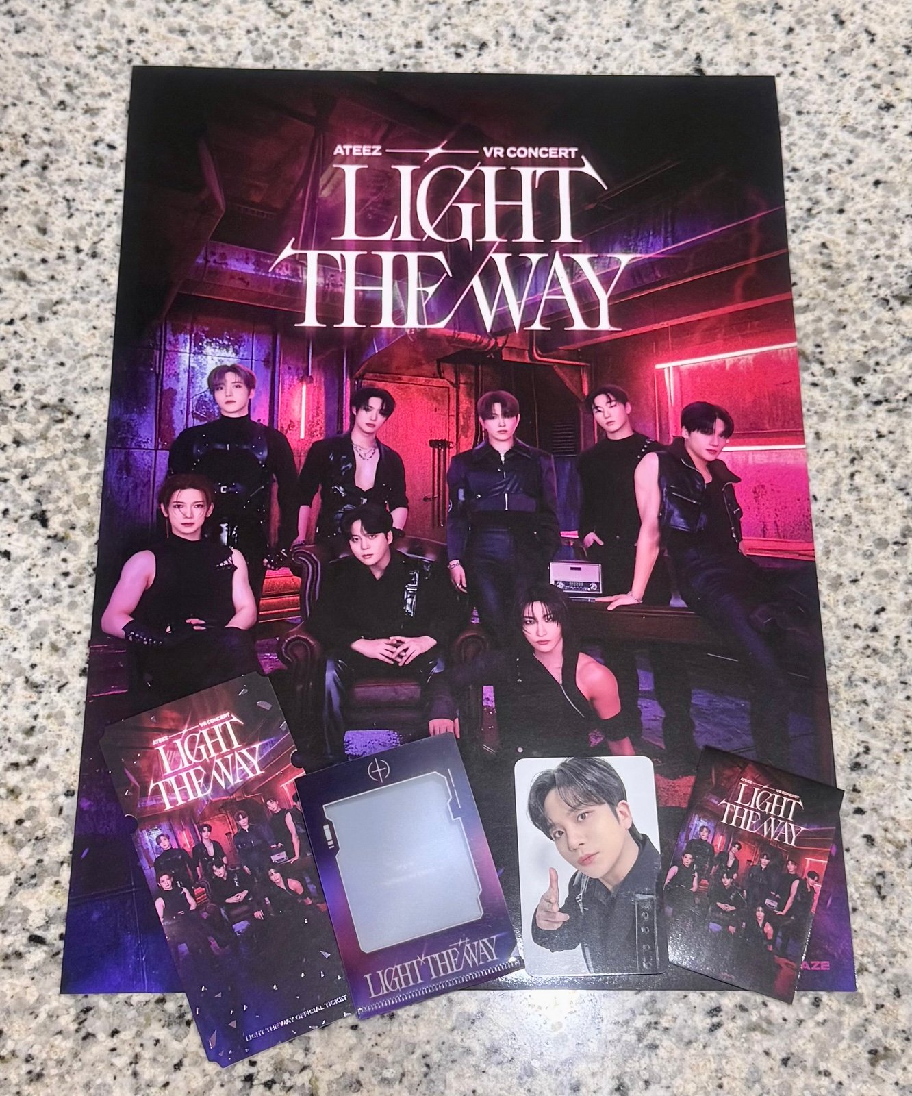 ATEEZ - LIGHT THE WAY VR CONCERT Set & Poster | Mercari