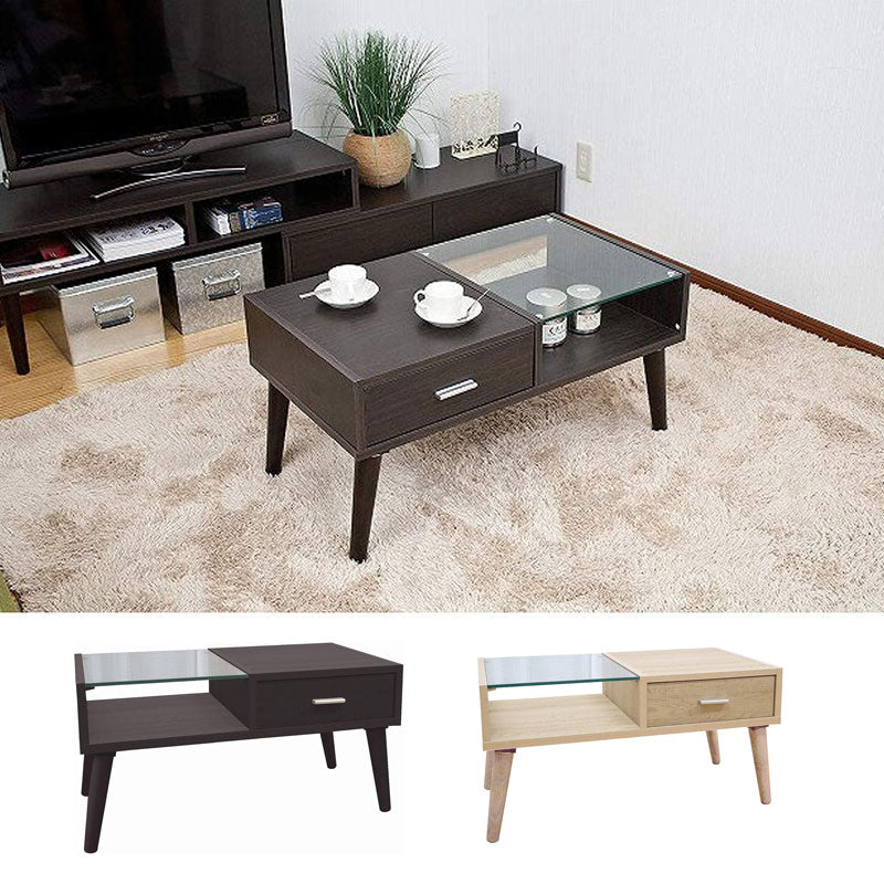 センターテーブル カフェテーブル ガラス天板 応接 待合 ガラス