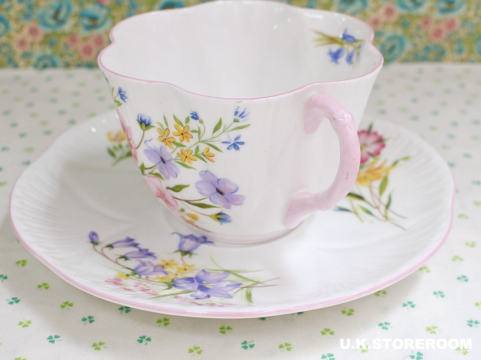 UKストアルーム SH068 Shelley シェリー ワイルドフラワー ティートリオA