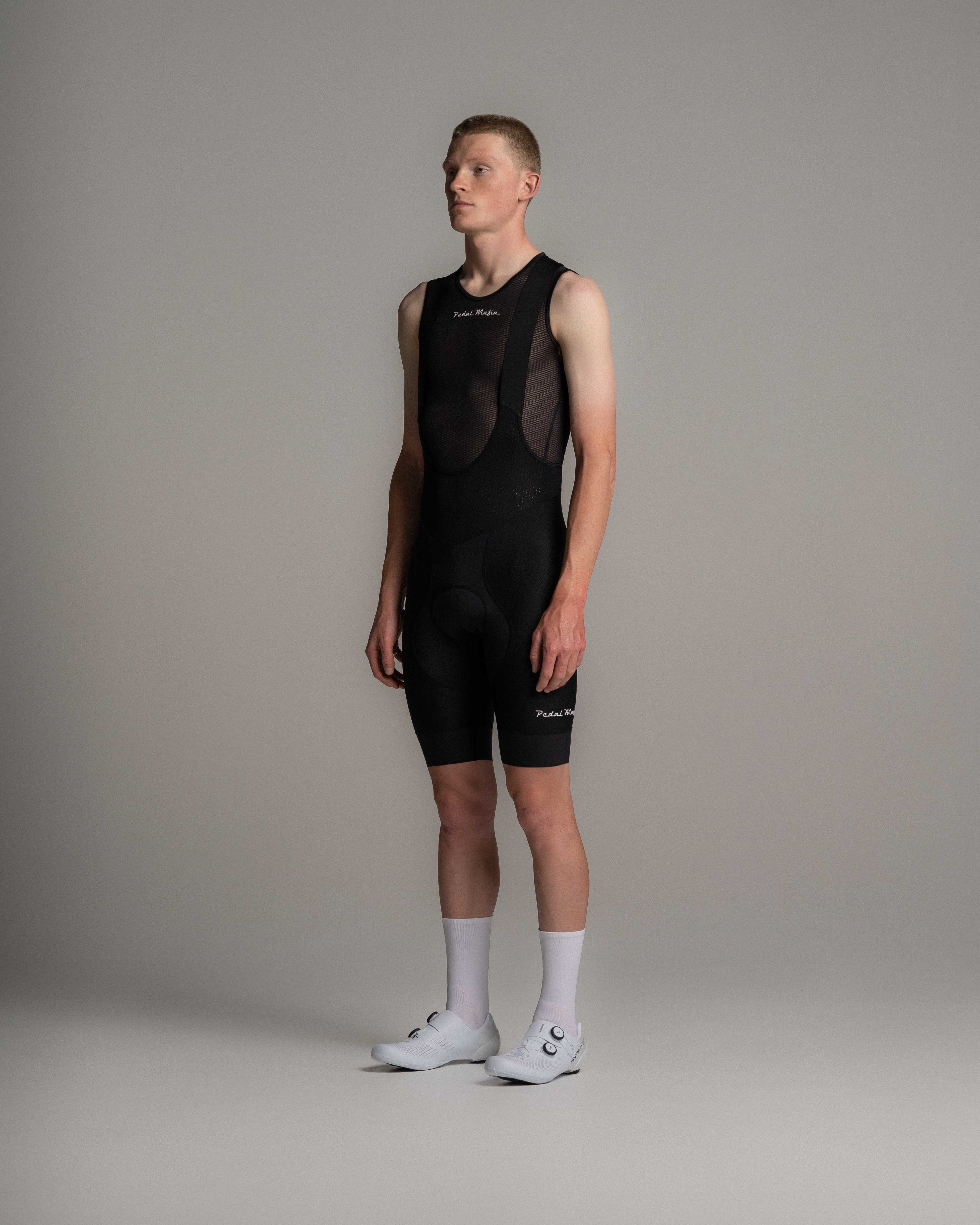Mens Pro Delta Cycling Bib - Black | Pedal Mafia