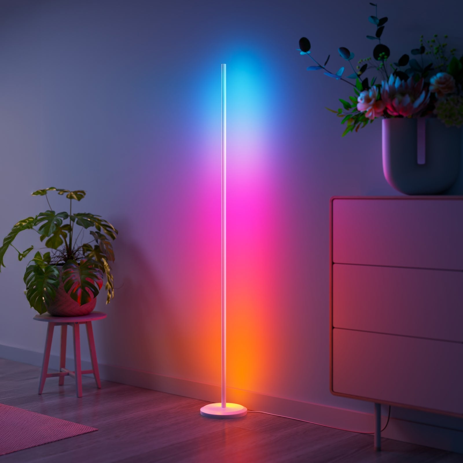 Nanoleaf Smart Multicolor Floor Lamp | Matter Wi-Fi LED Light