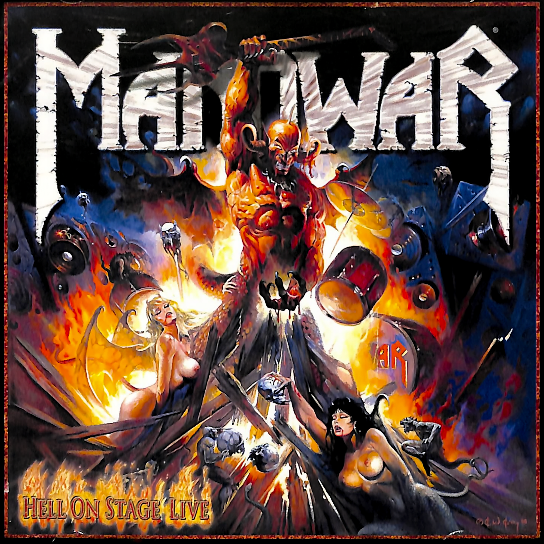 Manowar CD 2-Disc Hell On Stage Live – MANOWAR MERCH US