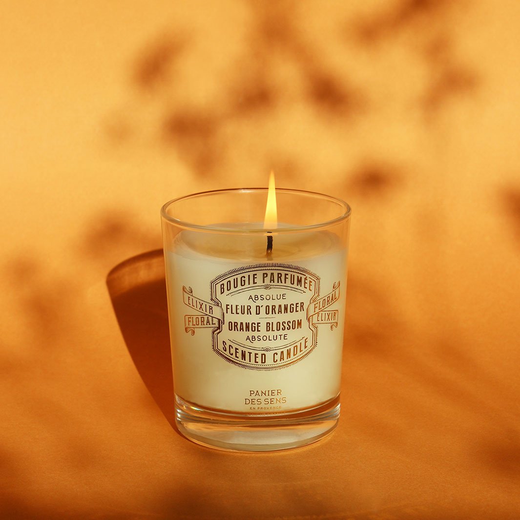 Orange Blossom Scented Candle – Luxury Floral Candle | Panier des
