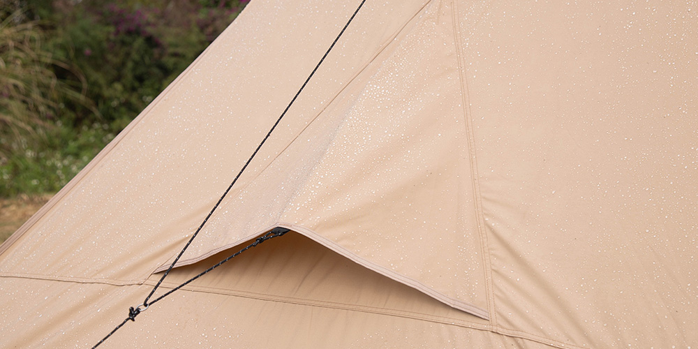 POMOLY ティピー型キャンプテント ブラウン PEAK TC ワンポールテント