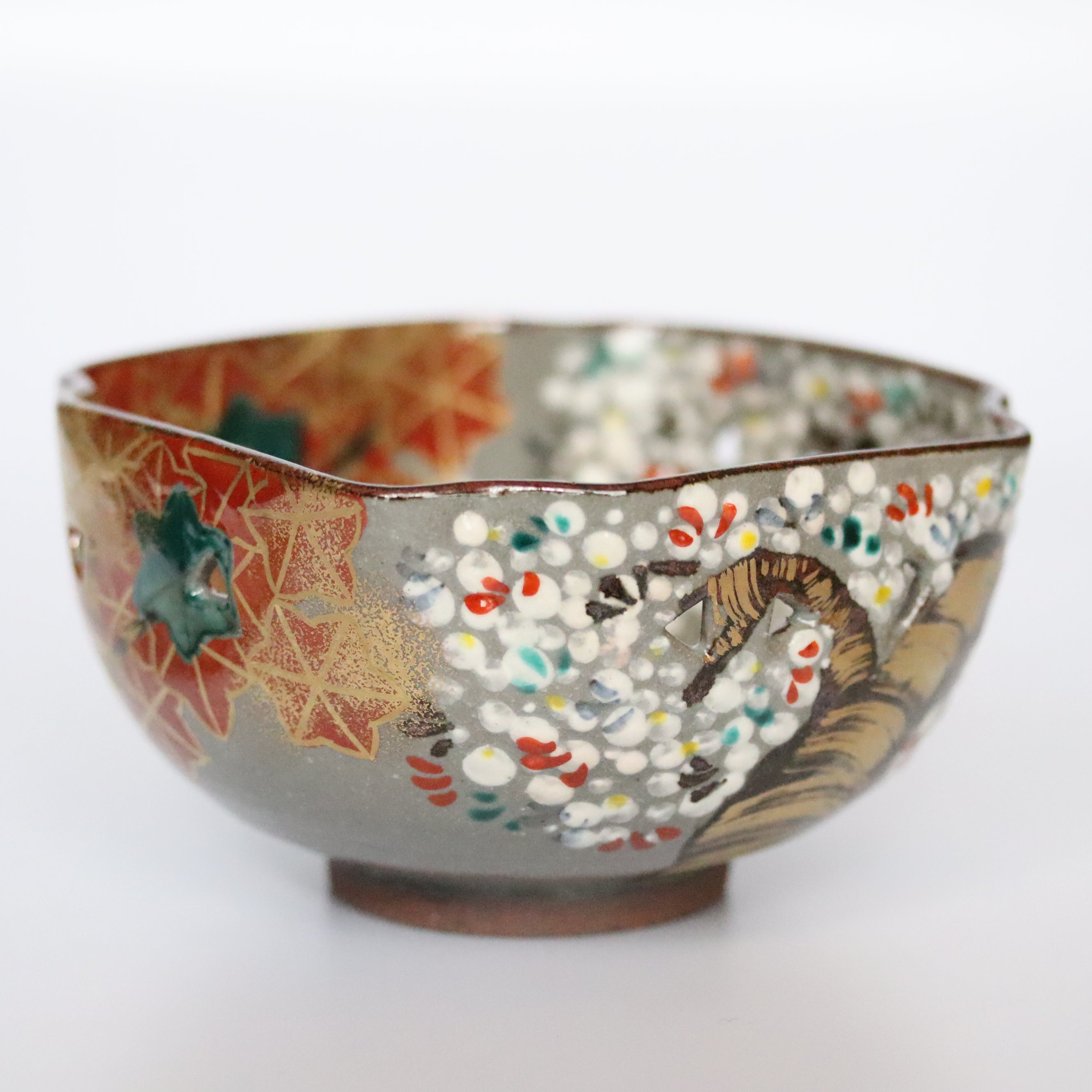 乾山写雲錦角向付 – うつわ御結