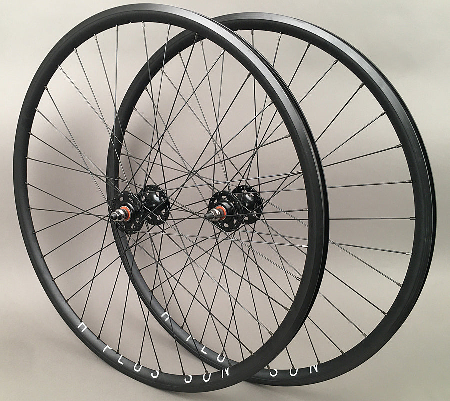 H + Plus Son Archetype Black fixed gear Track Bike Wheelset 36