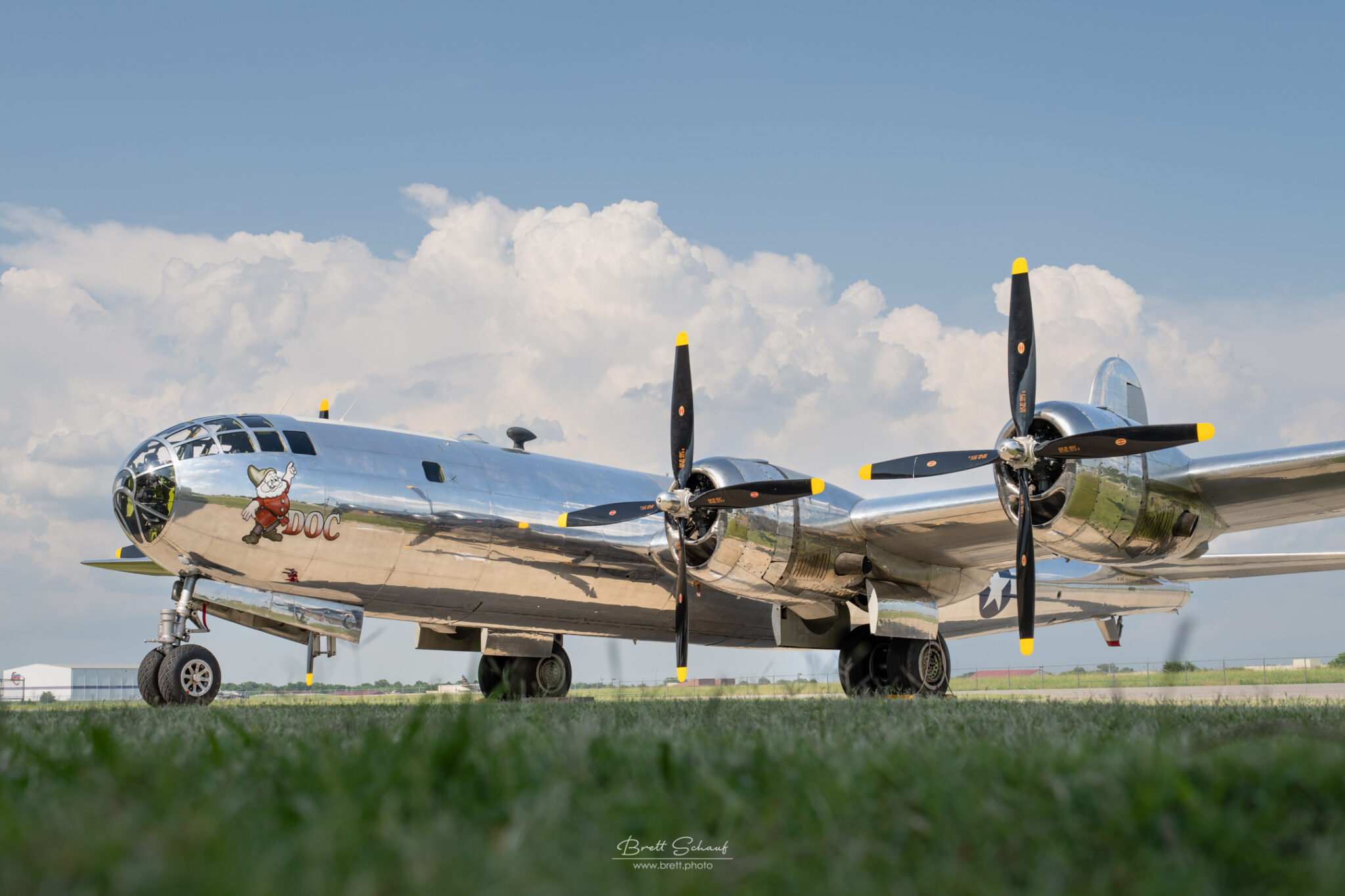 B-29 DOC History Restored Tour Arriving at Phoenix - Vintage