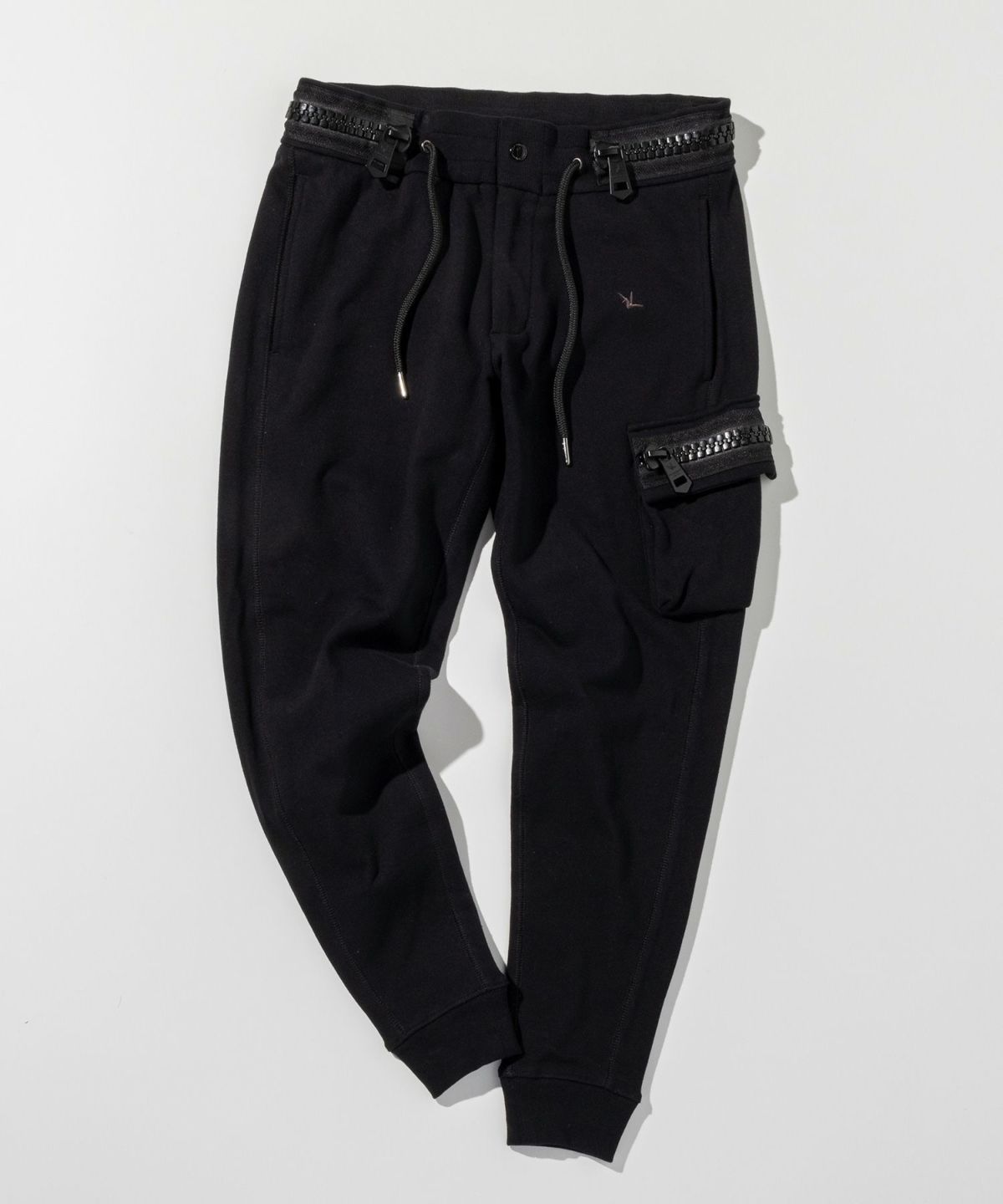 1PIU1UGUALE3 RELAX - ビッグファスナーカーゴポケットスウェット