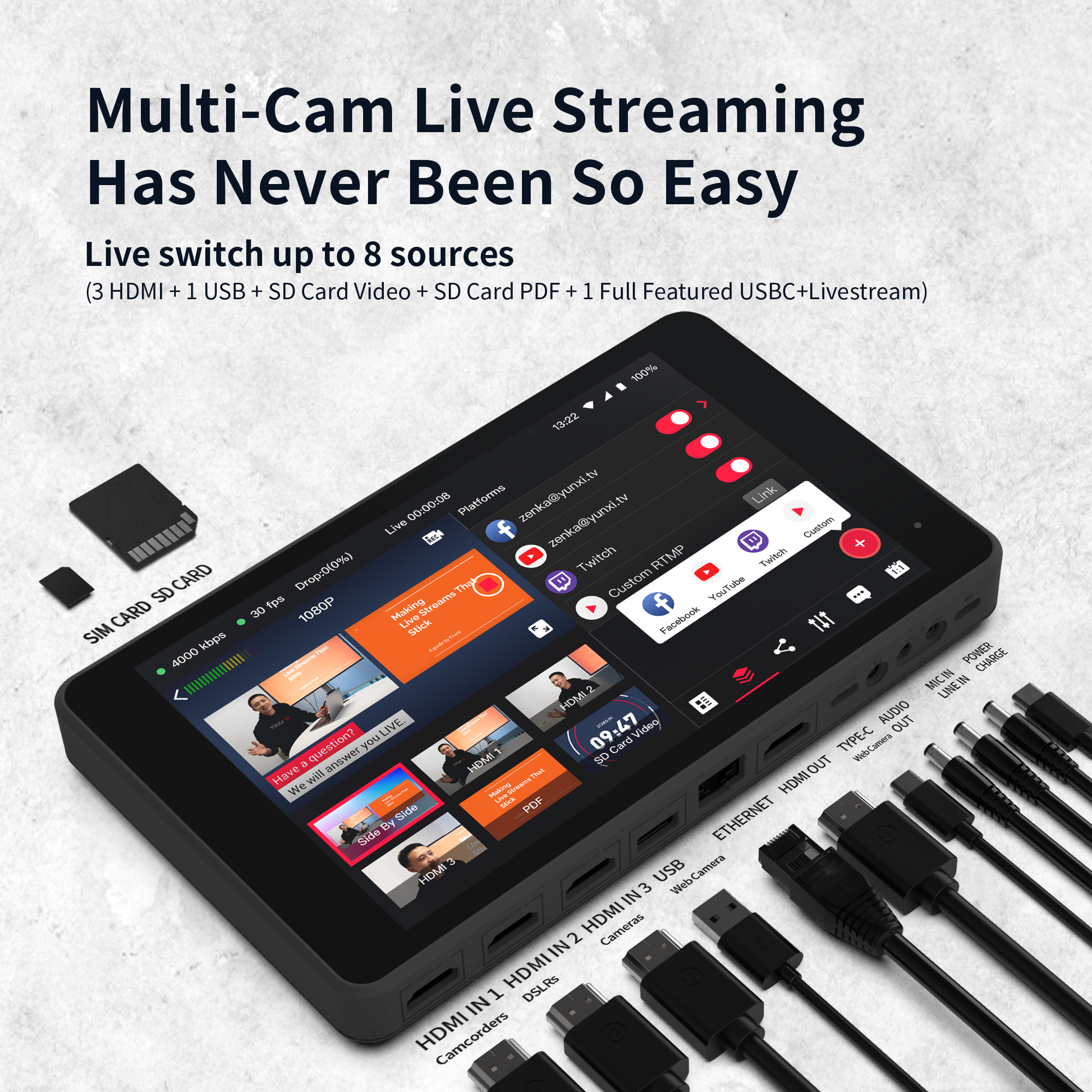YoloBox Pro Portable Multi-Camera: All-in-One Streaming Solution