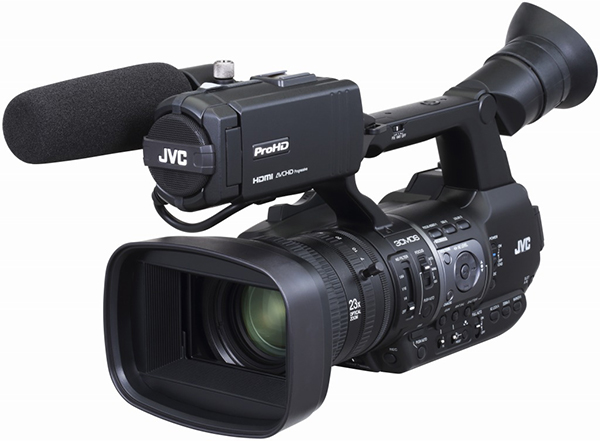 JVC、1/3型3板のHDハンドヘルドビデオカメラ、GY-HM660/GY-HM620