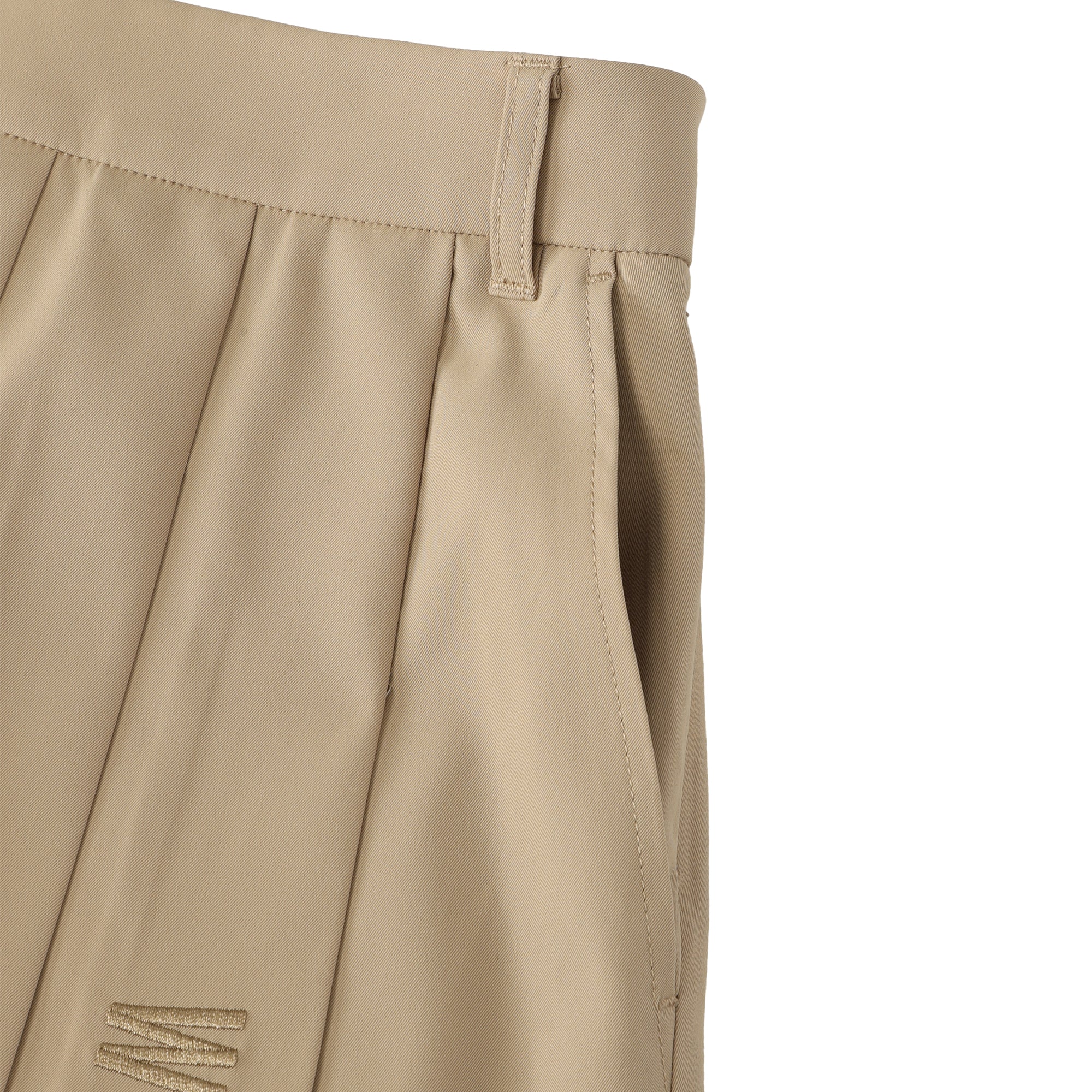 WOMEN プリーツスカートパンツ ホワイト