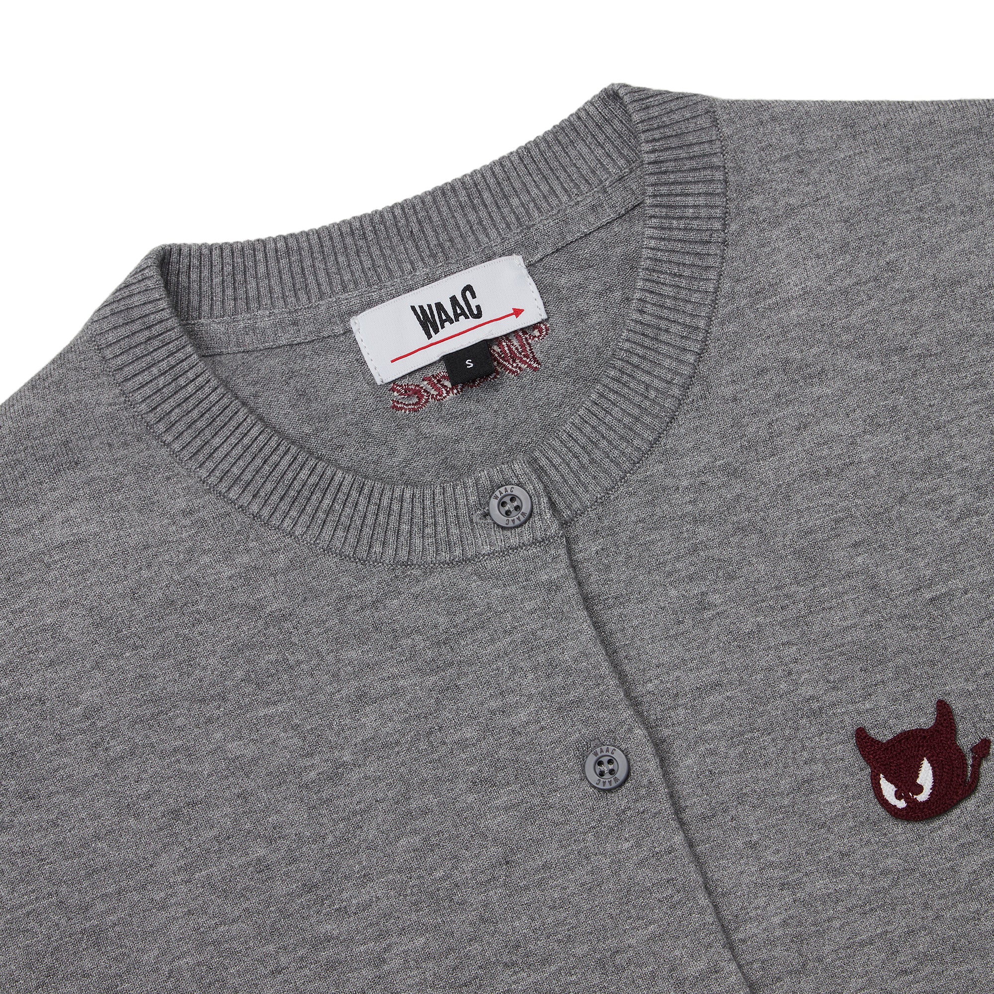 WOMEN ESSENTIAL ニットカーディガン グレー