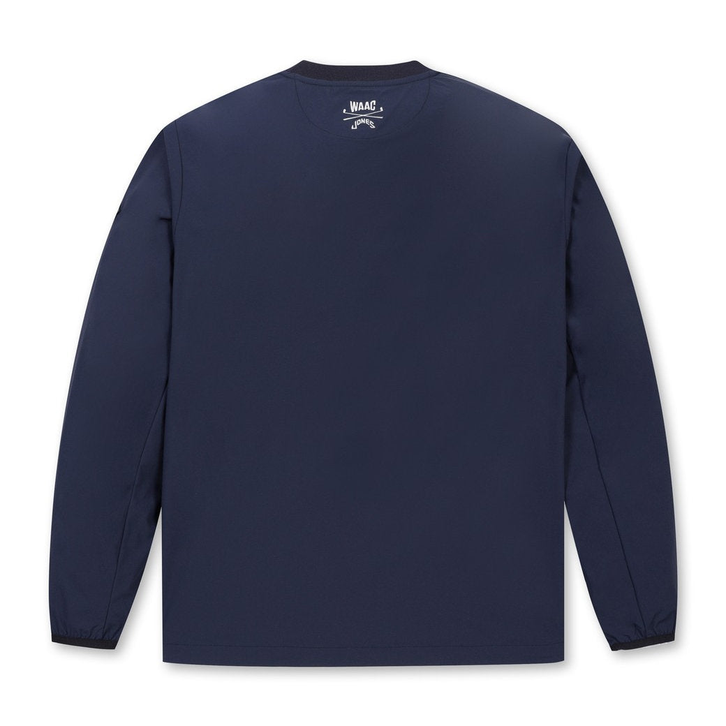 WAAC X JONES】MEN カーブロゴプルオーバー ネイビー