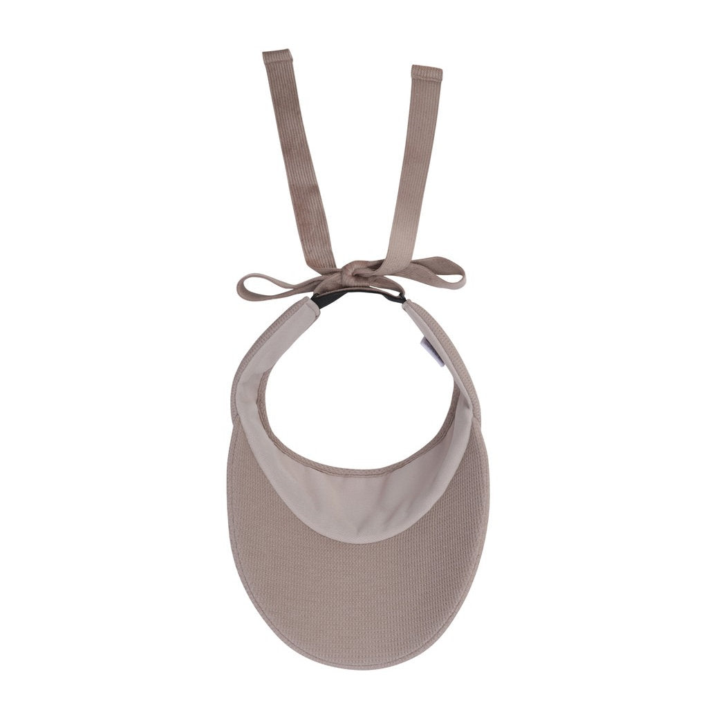 WOMEN ESSENTIALリボンバイザー ベージュ