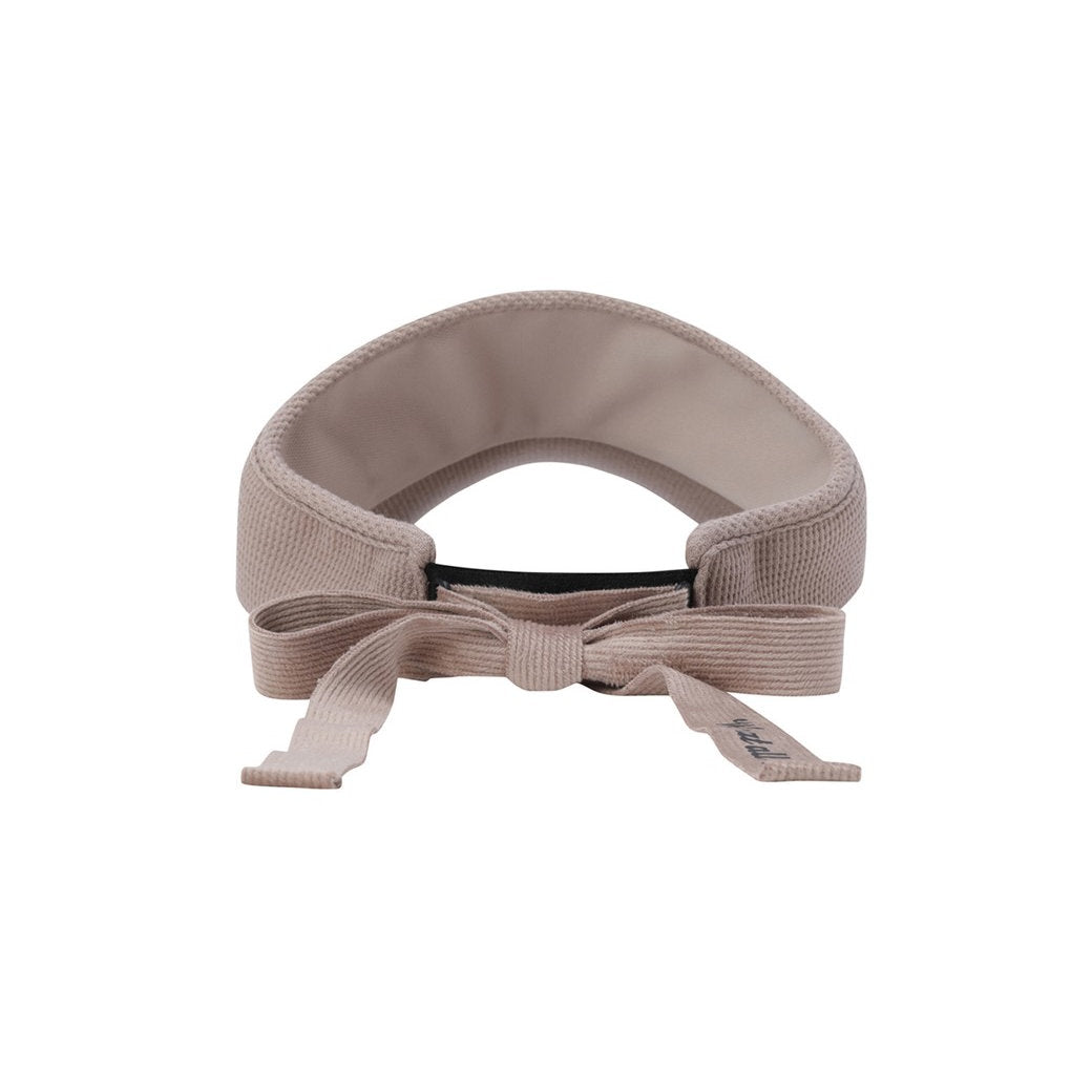 WOMEN ESSENTIALリボンバイザー ベージュ